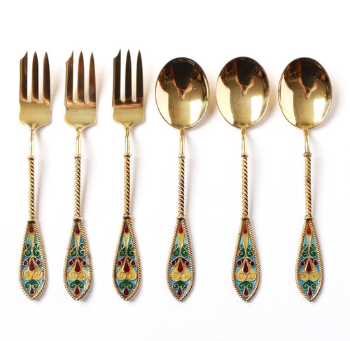 Gabel löffel set 6 teile - gabel,