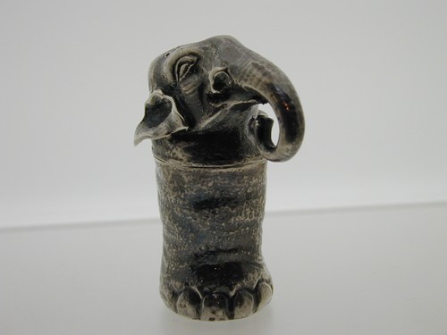 Edwardian silber antik - silber, elefant