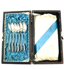 Vintage 6er Löffelset 800er