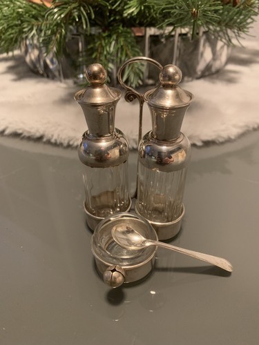 Menage aus 800 - silber, italien